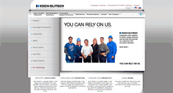 Desktop Screenshot of koch-glitsch.com